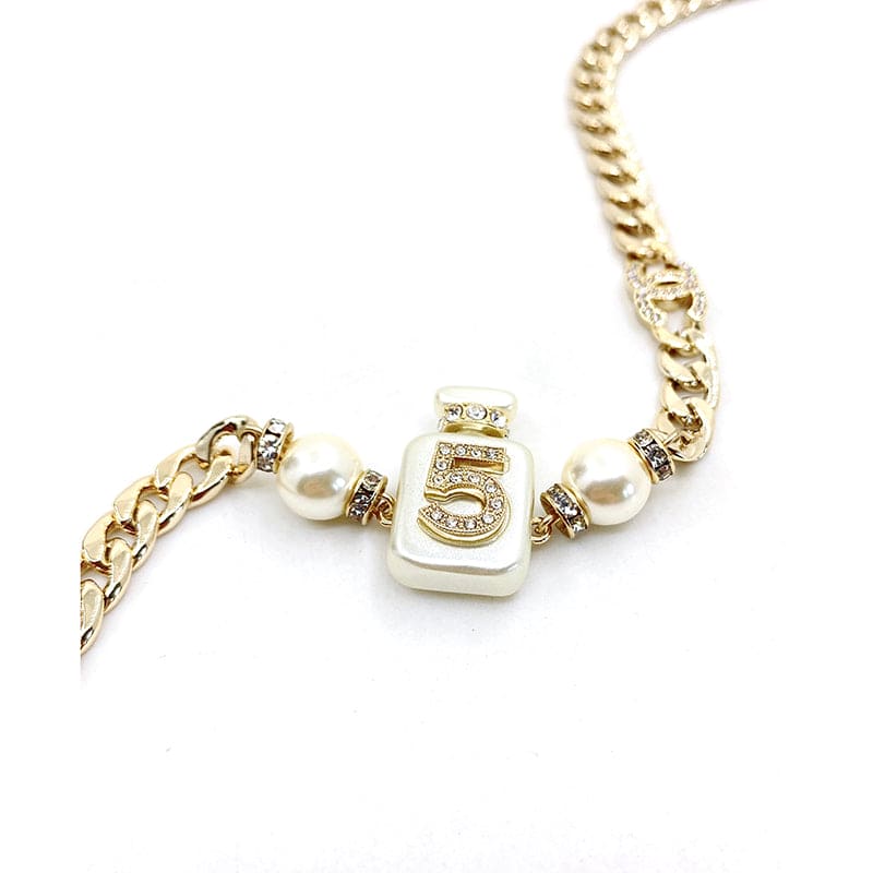 18K Chanel No. 5 Perfume Bottle Pendant Necklace