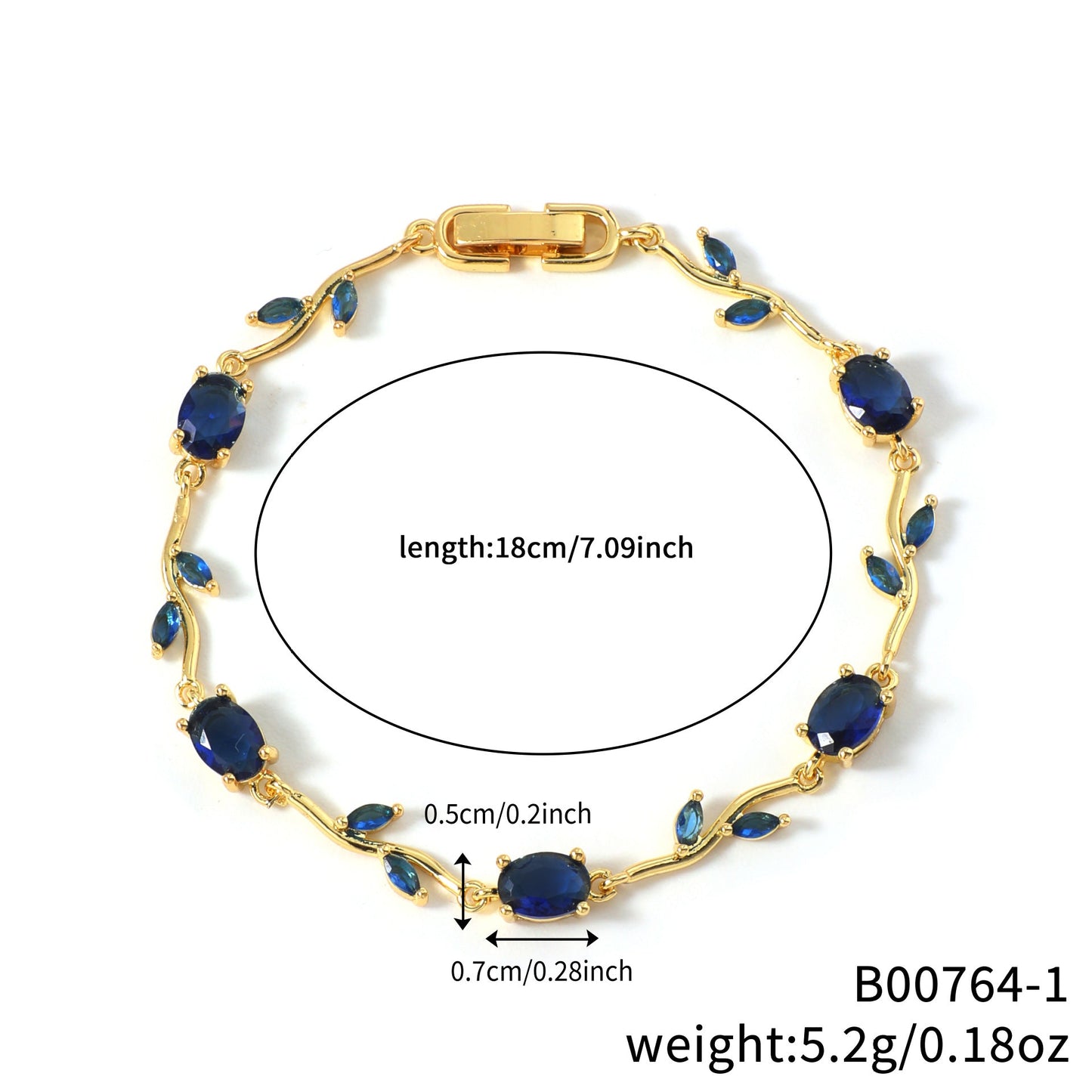 Vintage Jewel-Toned Vine Bracelet