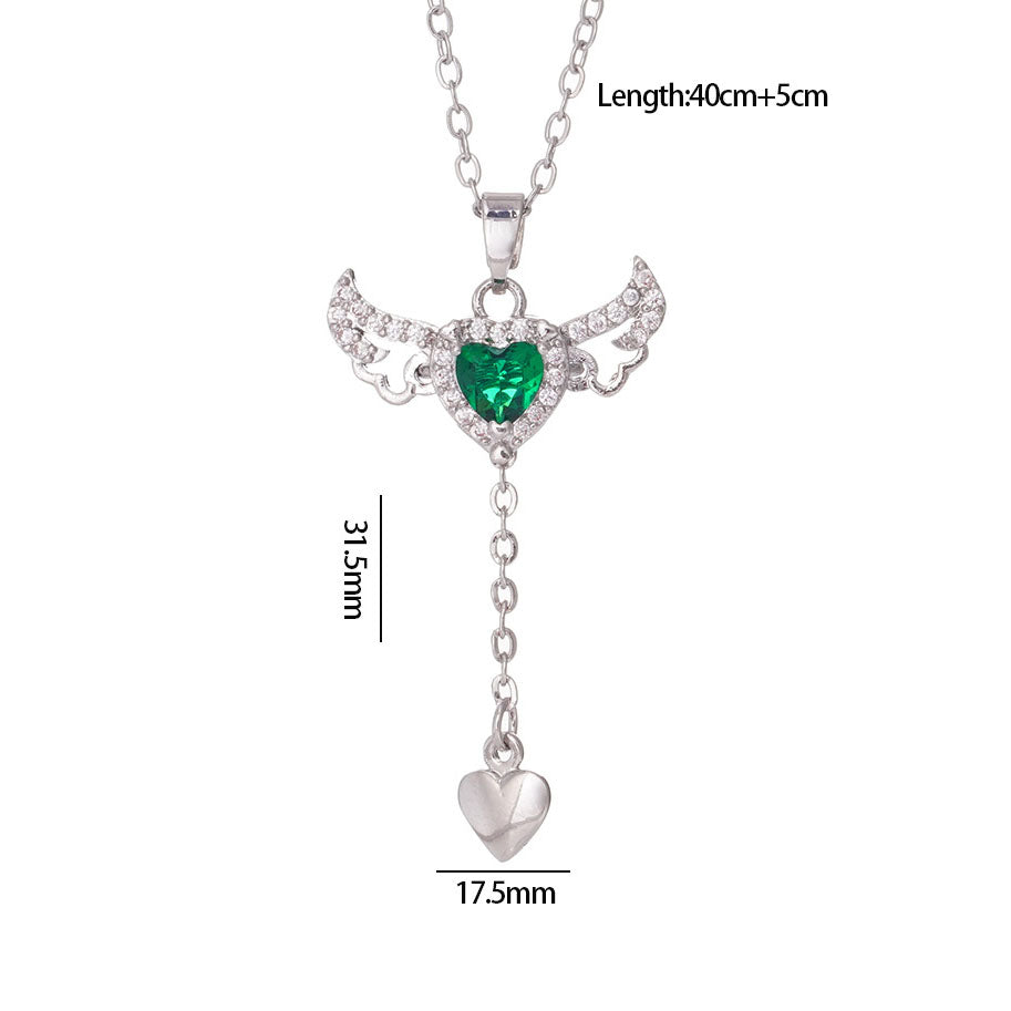Angel Heart Necklace ¨C Movable Wings Design