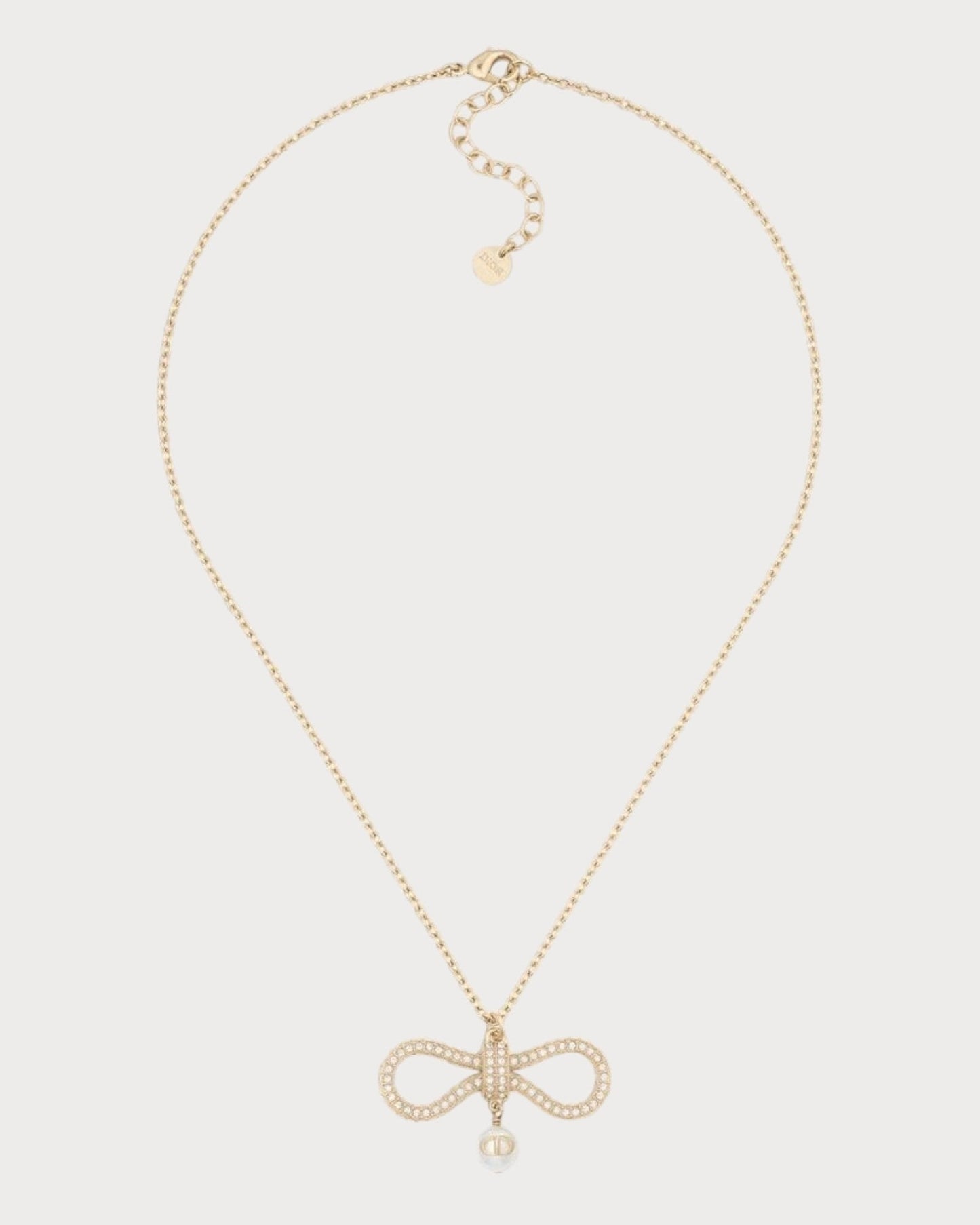 CHRISTIAN DIOR Le N?ud de Dior Necklace Gold-Finish Metal(Gold)