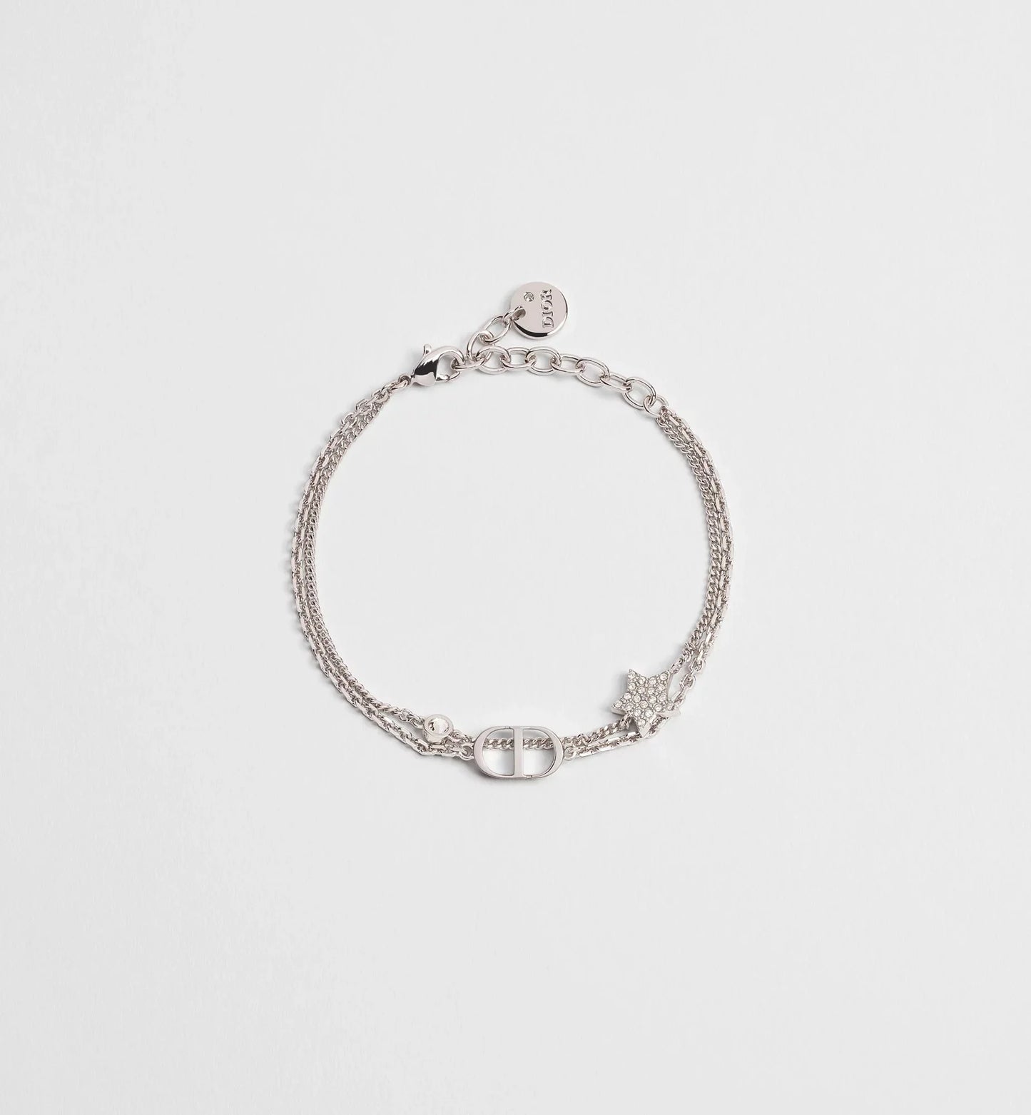CHRISTIAN DIOR Petit CD Double Bracelet Gold-Finish Metal(2 Colors)