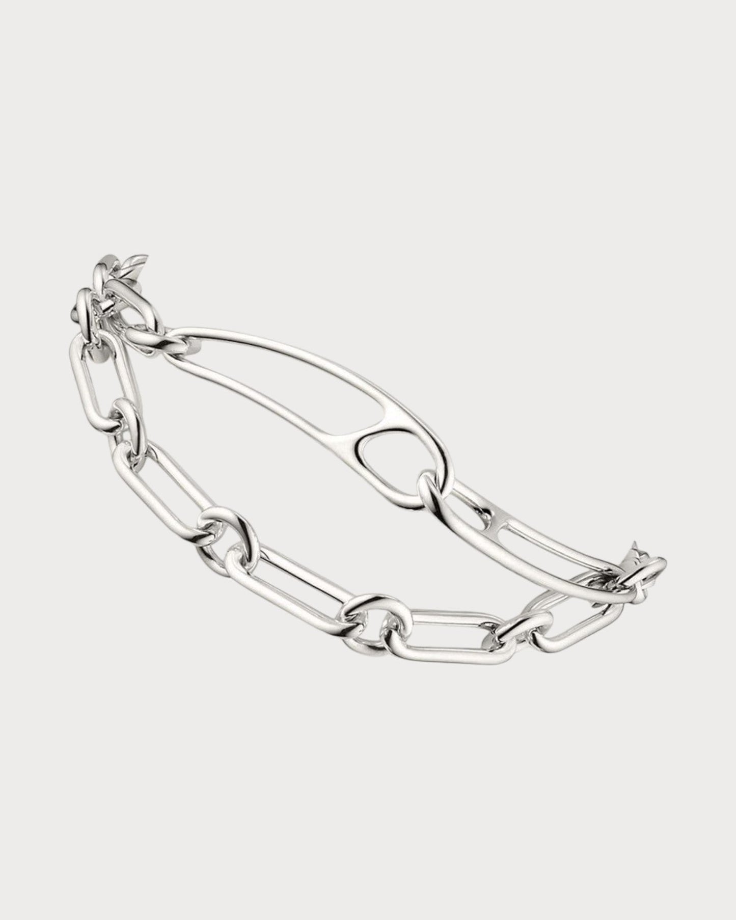 HERMES Chaine D'ancre Punk Bracelet 925(Silver)
