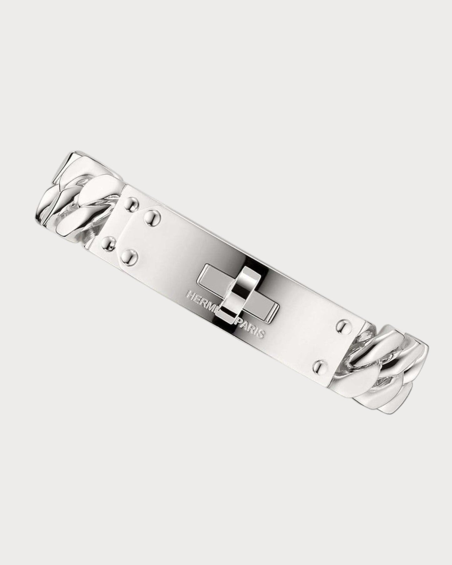 HERMES Kelly Gourmette Bracelet Model 925(Silver)