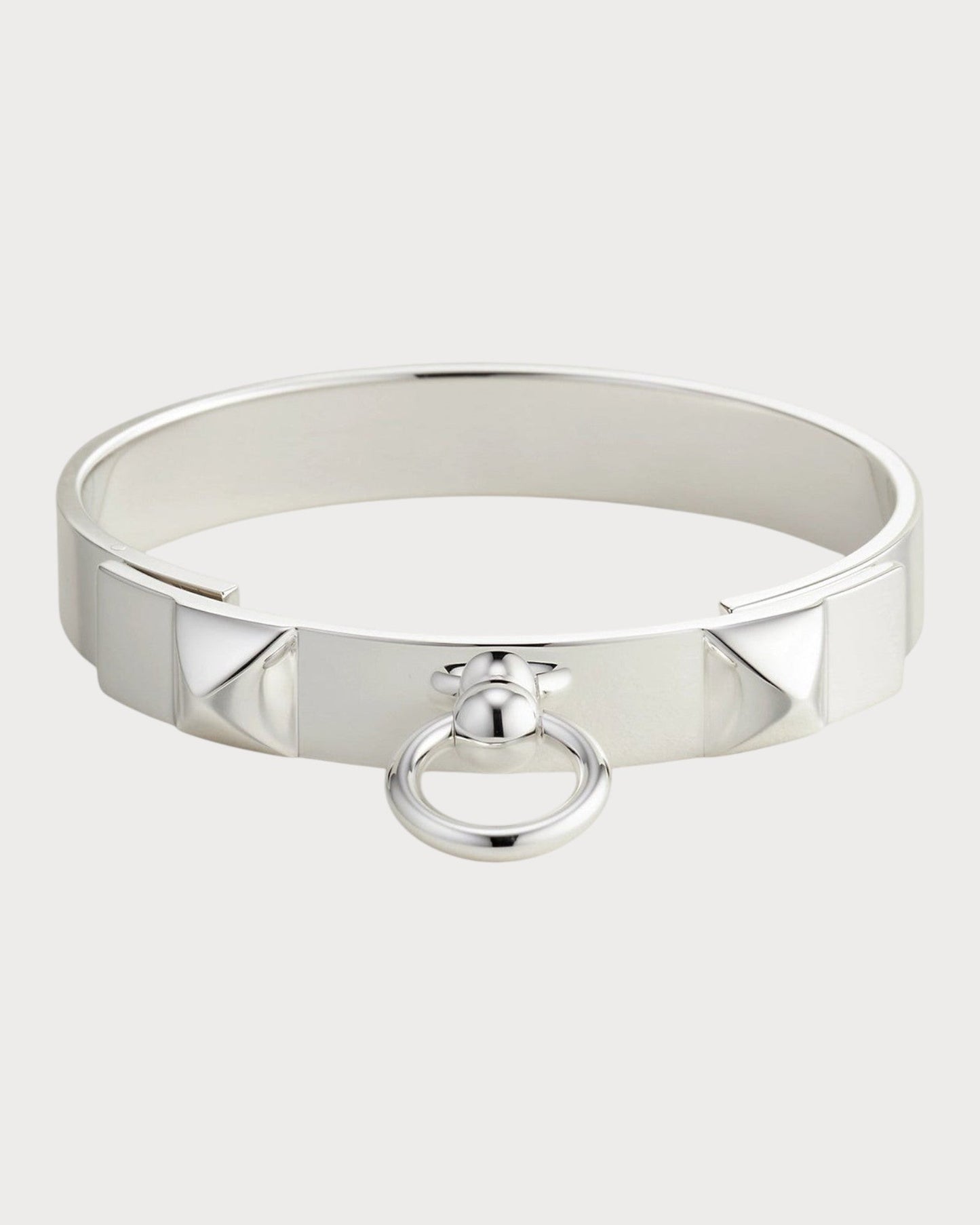 HERMES Collier de chien Bracelet 925(Silver)