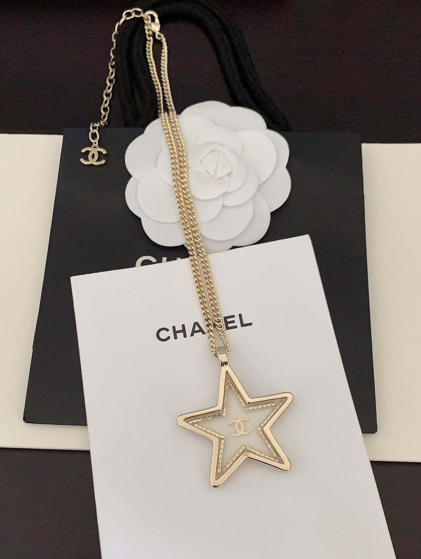 18K Chanel Star Chain Necklace