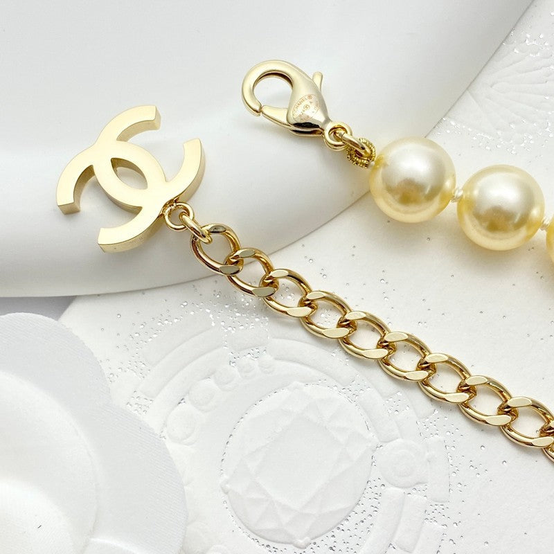18K Chanel Pearl Chain Necklace