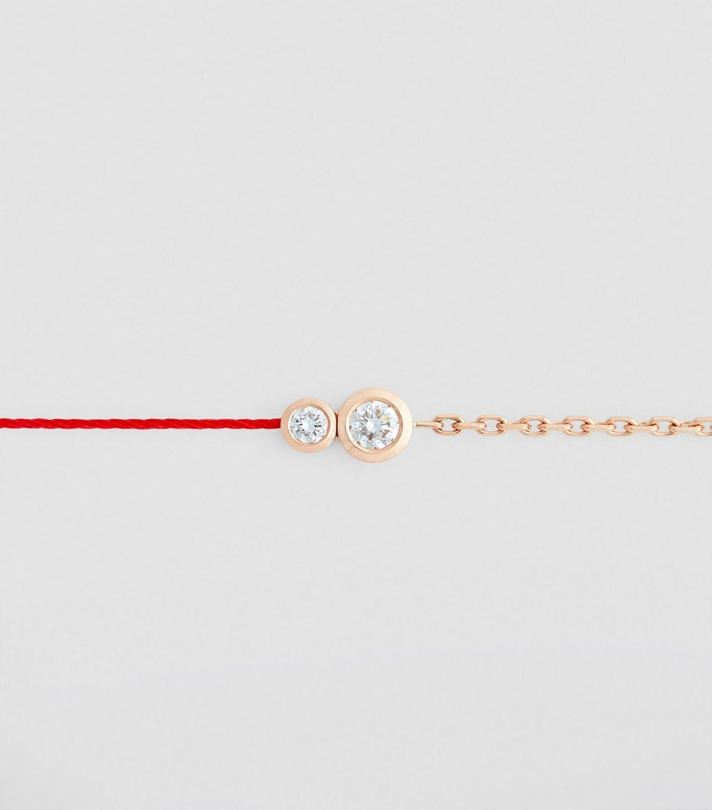 REDLINE Rose Gold and Diamond Infinite String-Chain Bracelet(Rose Gold)