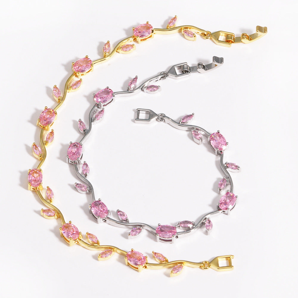 Nature-Inspired Vine Leaf Bracelet