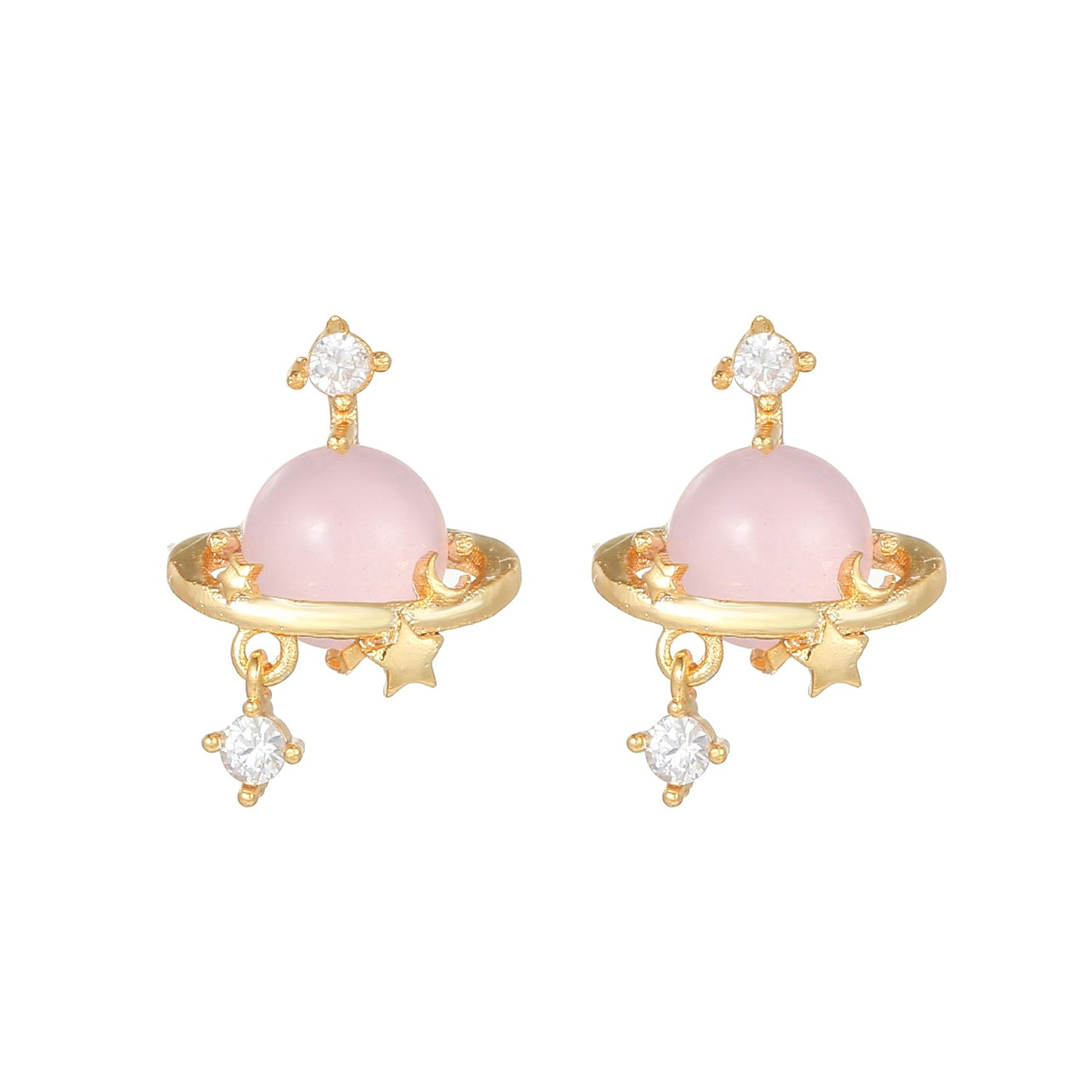 Sweet Pink Love Earrings Set
