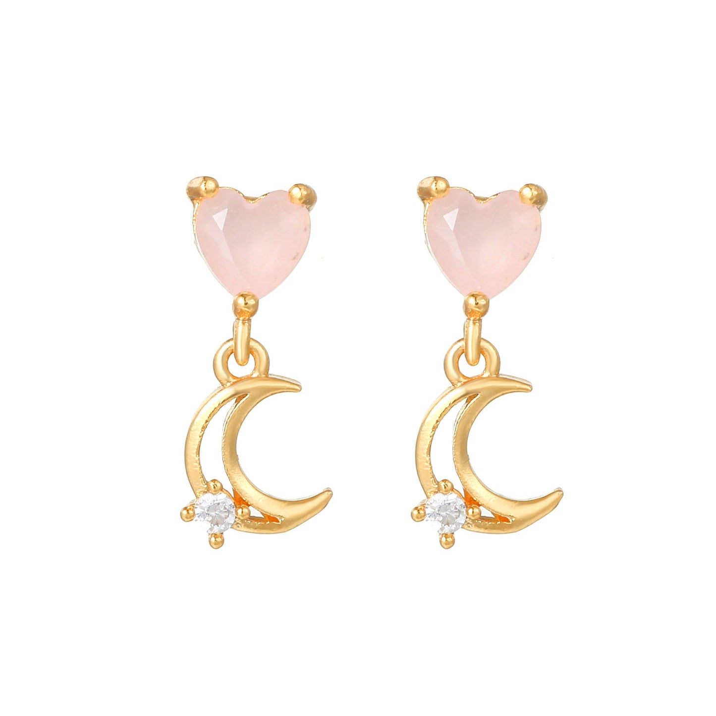 Sweet Pink Love Earrings Set