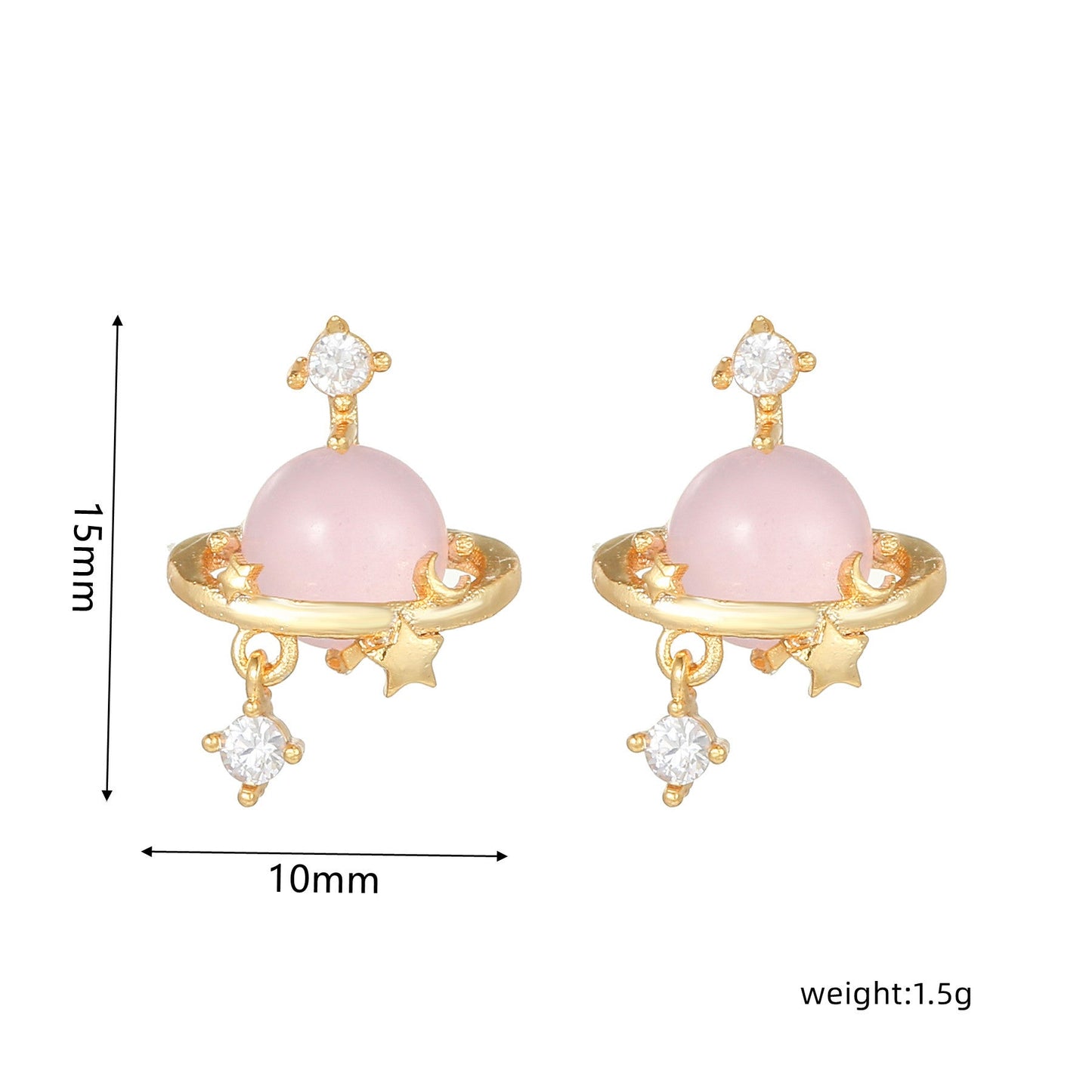 Sweet Pink Love Earrings Set