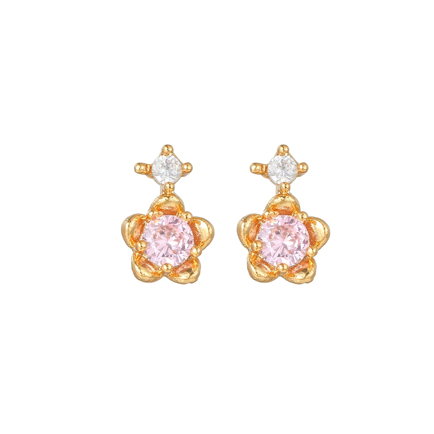 Sweet Pink Love Earrings Set