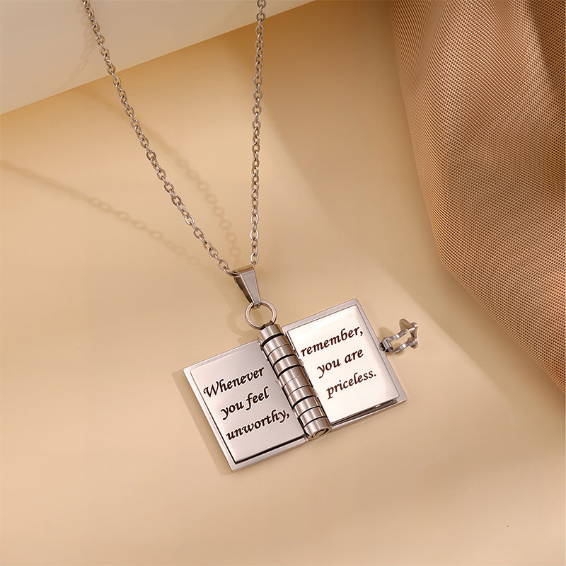 ¡°My Little Star¡± Book Locket Necklace ¨C Gift for Daughter or Son