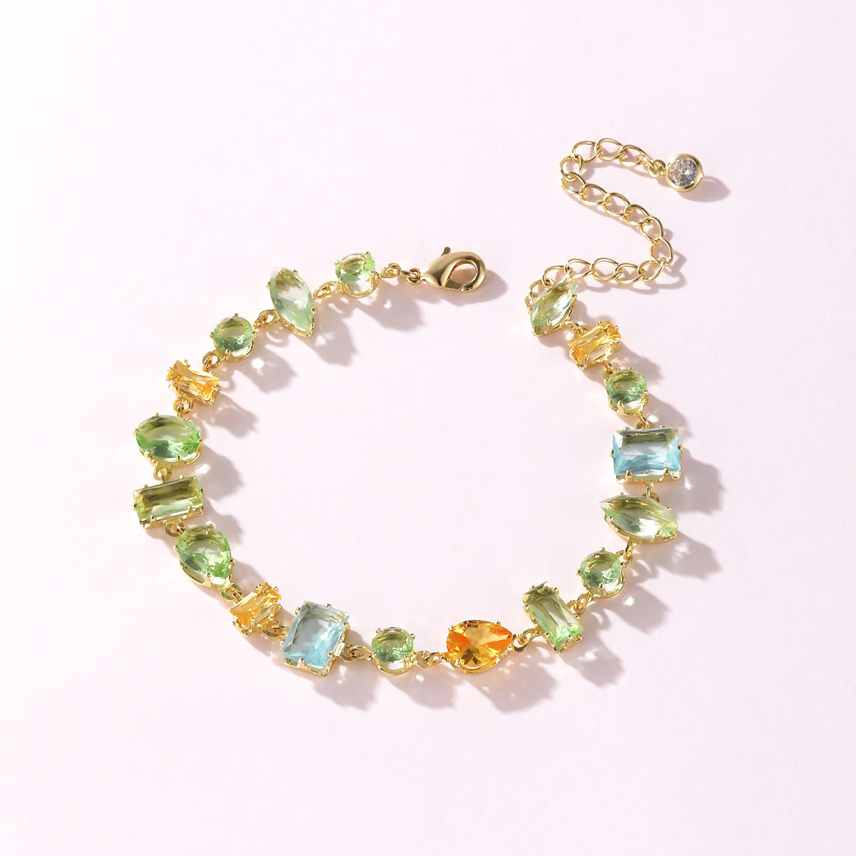Colorful Multi-Cut Gema Bracelet