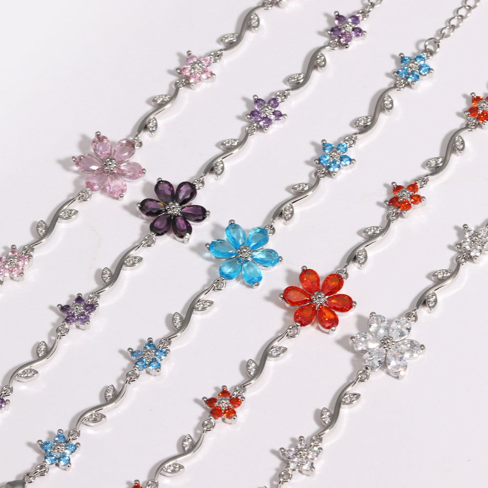 Blooming Color Crystal Bracelet