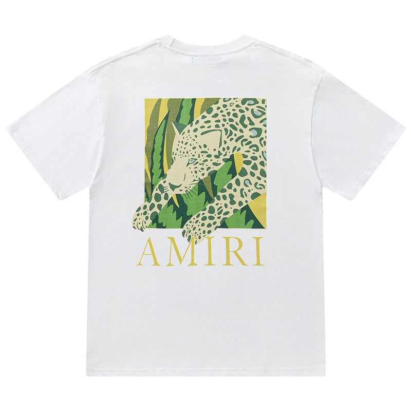 AMRI Men's Black Leopard T-shirt