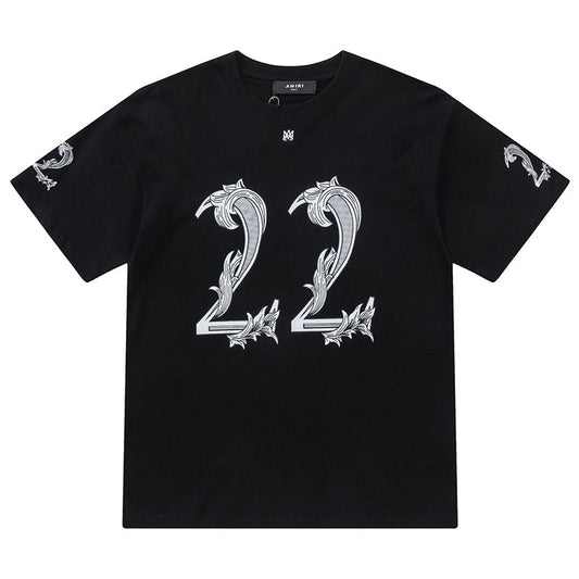 AMRI 22 Logo-Printed Crewneck T-Shirt