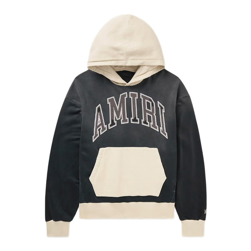 AMRI Logo-Appliqued Colour-Block Cotton-Jersey Hoodies