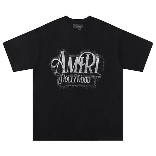 AMRI Logo crystal-embellished cotton T-shirt