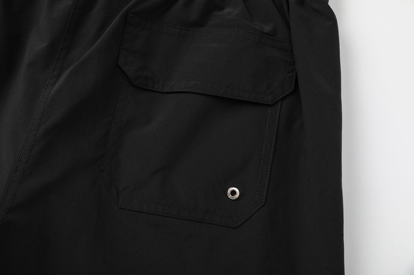 AMRI Pool Cue Straight-Leg Mid-Length Logo-Print Swim Shorts