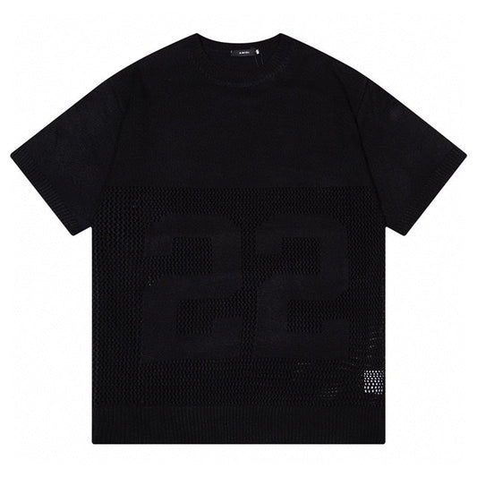 AMRI Logo-Embossed Fine Knit Jumper