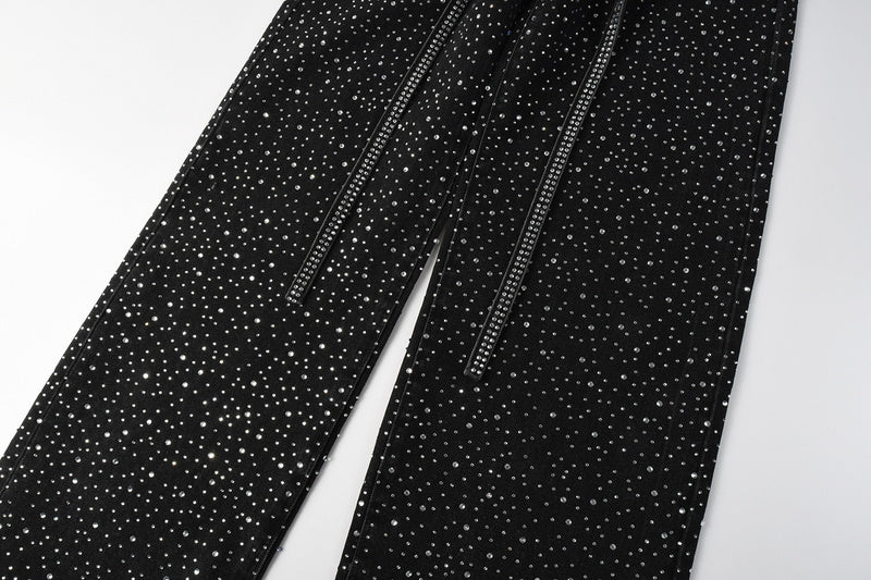 Purple Brand Crystal Diamond Jeans #9128