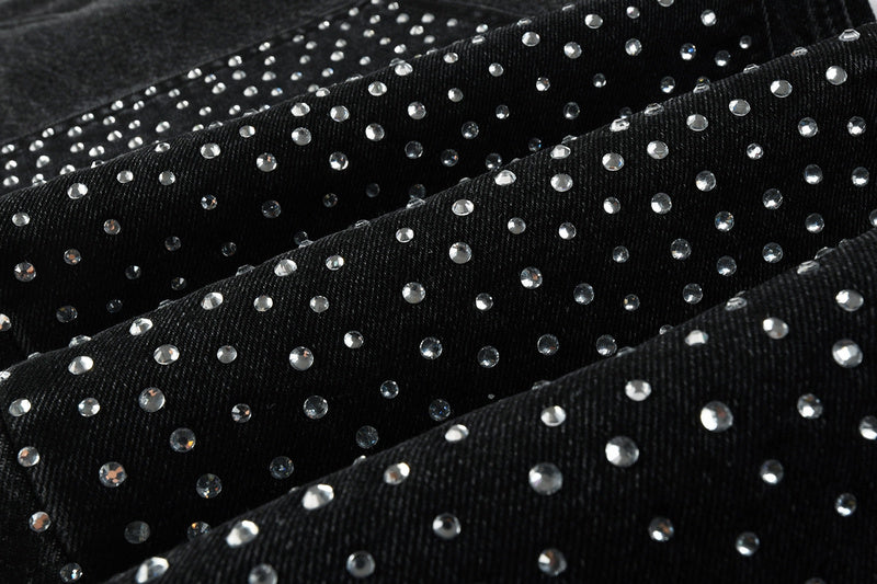 Purple Brand Crystal Diamond Jeans #104