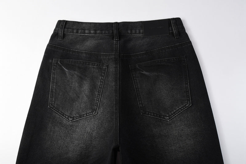 Purple Brand Crystal Diamond Denim Shorts #5104