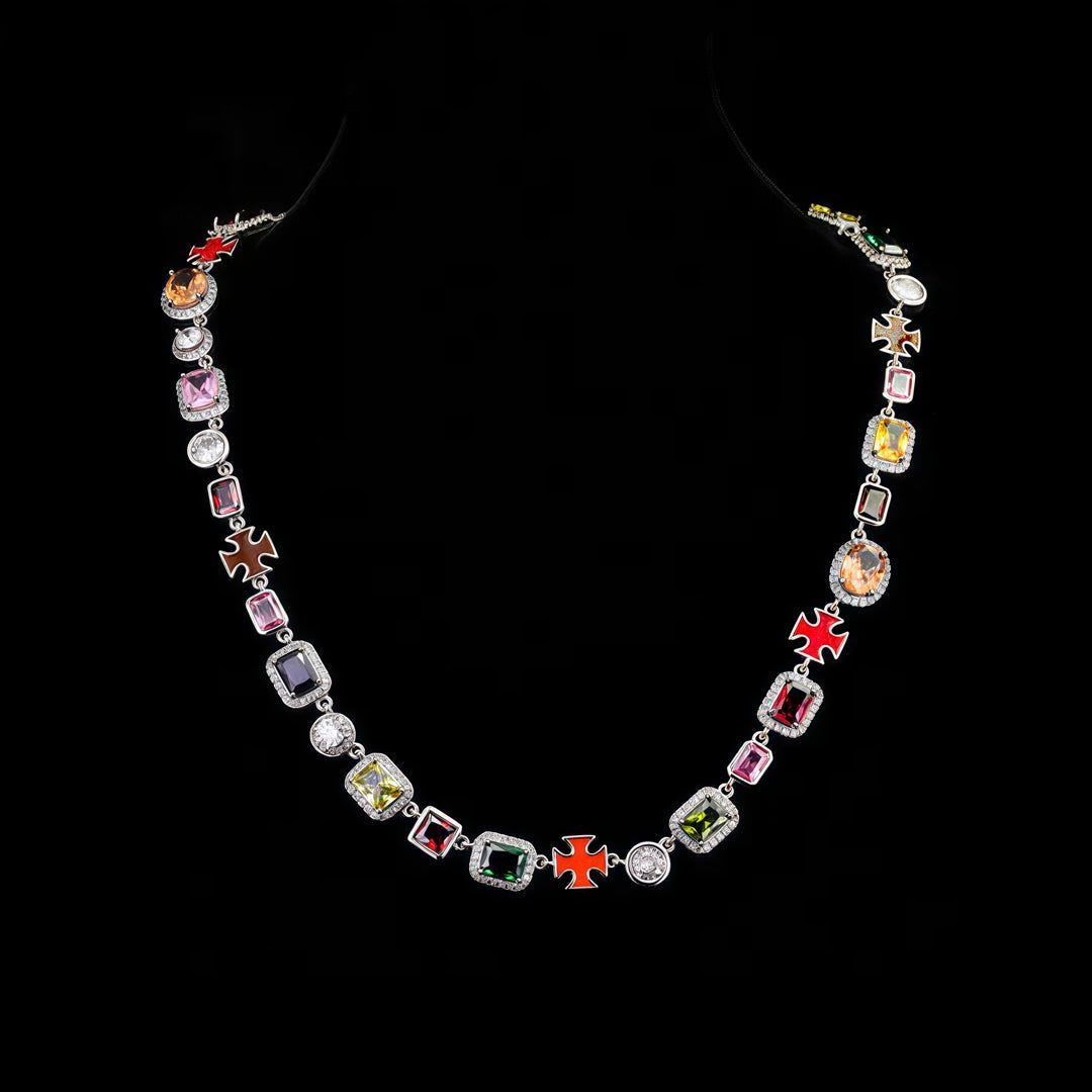 Colorful Crystal Zirconia Necklace