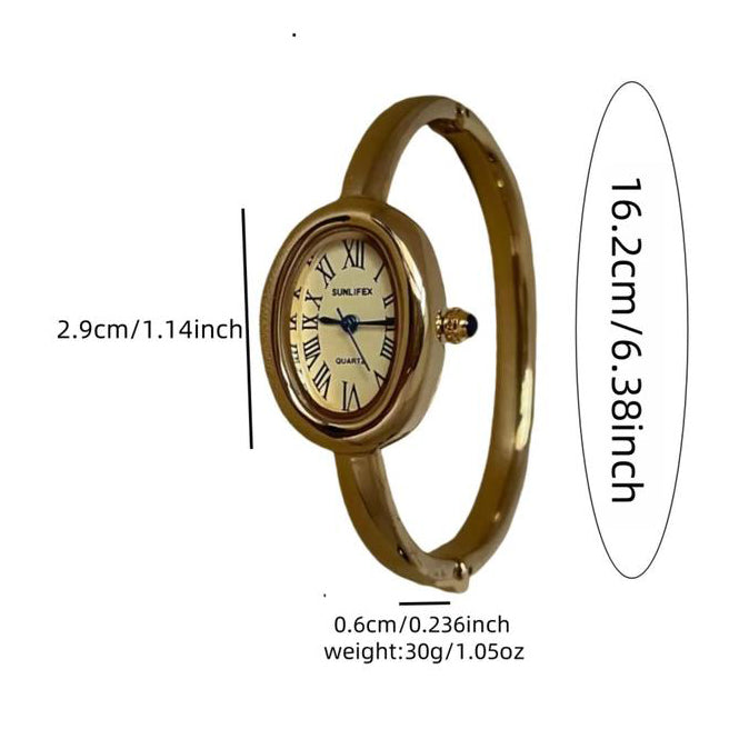 Elegant Oval Shaped Vintage Watch