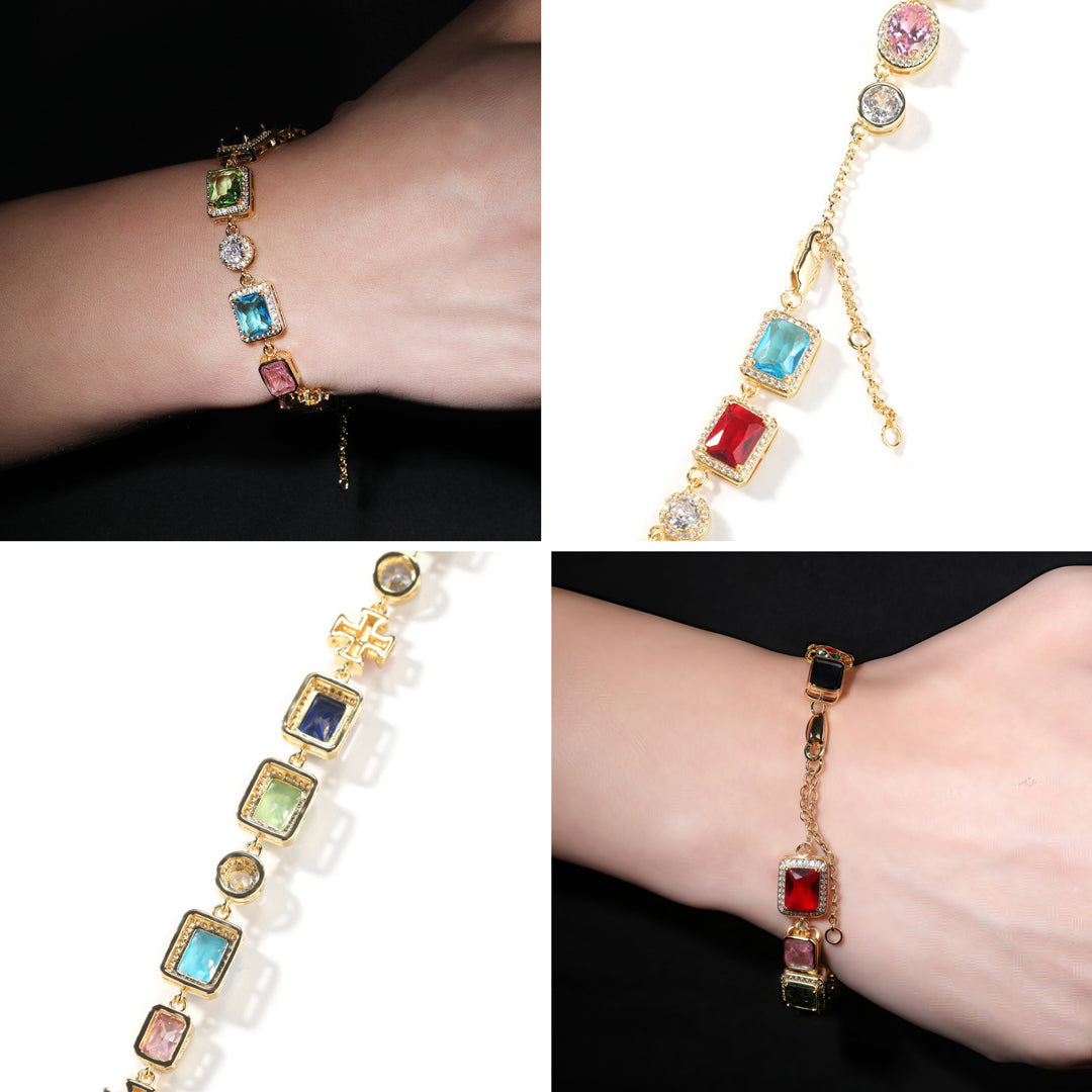 Colorful Crystal Zirconia Necklace