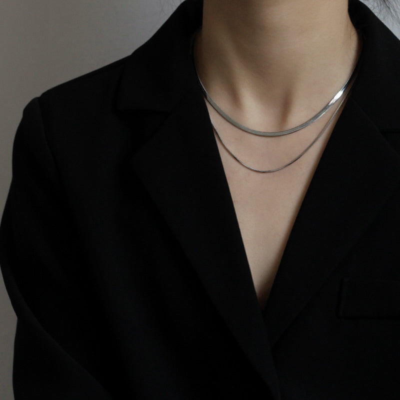 Double-Layer Snake Chain Necklace