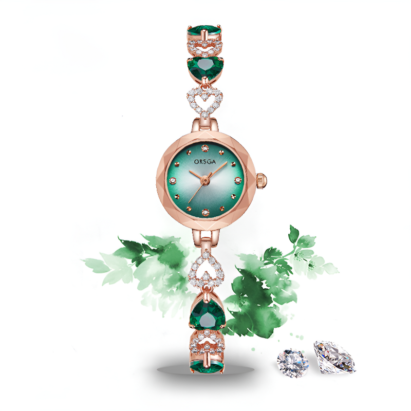 Ocean Heart Crystal Waterproof Watch