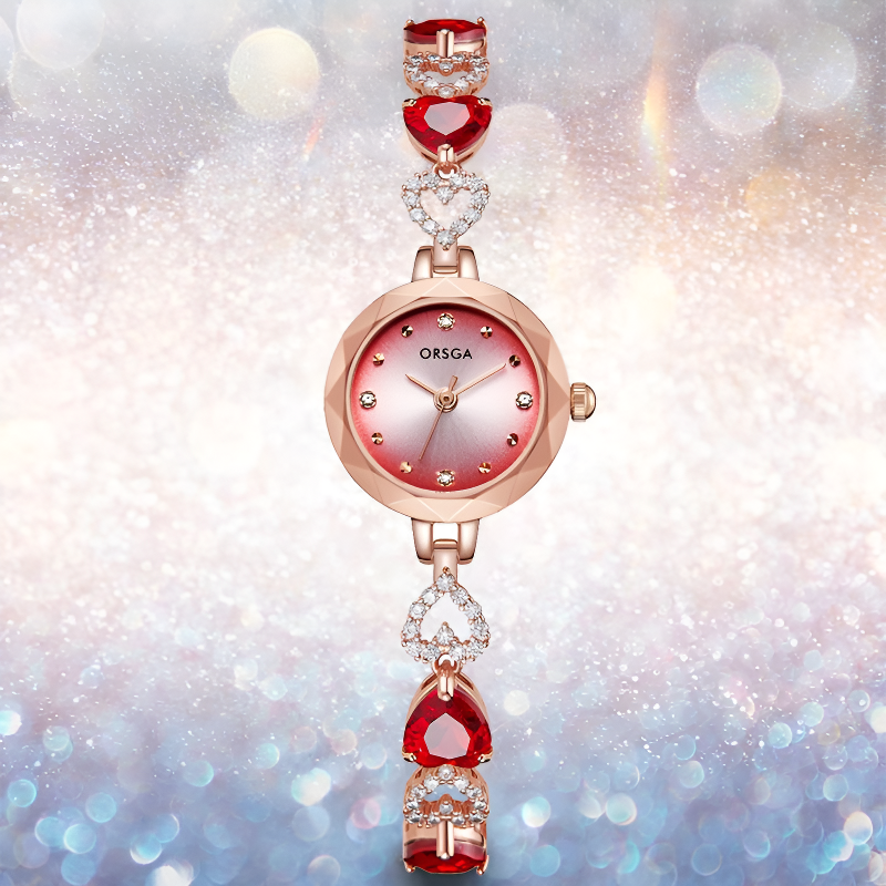 Ocean Heart Crystal Waterproof Watch