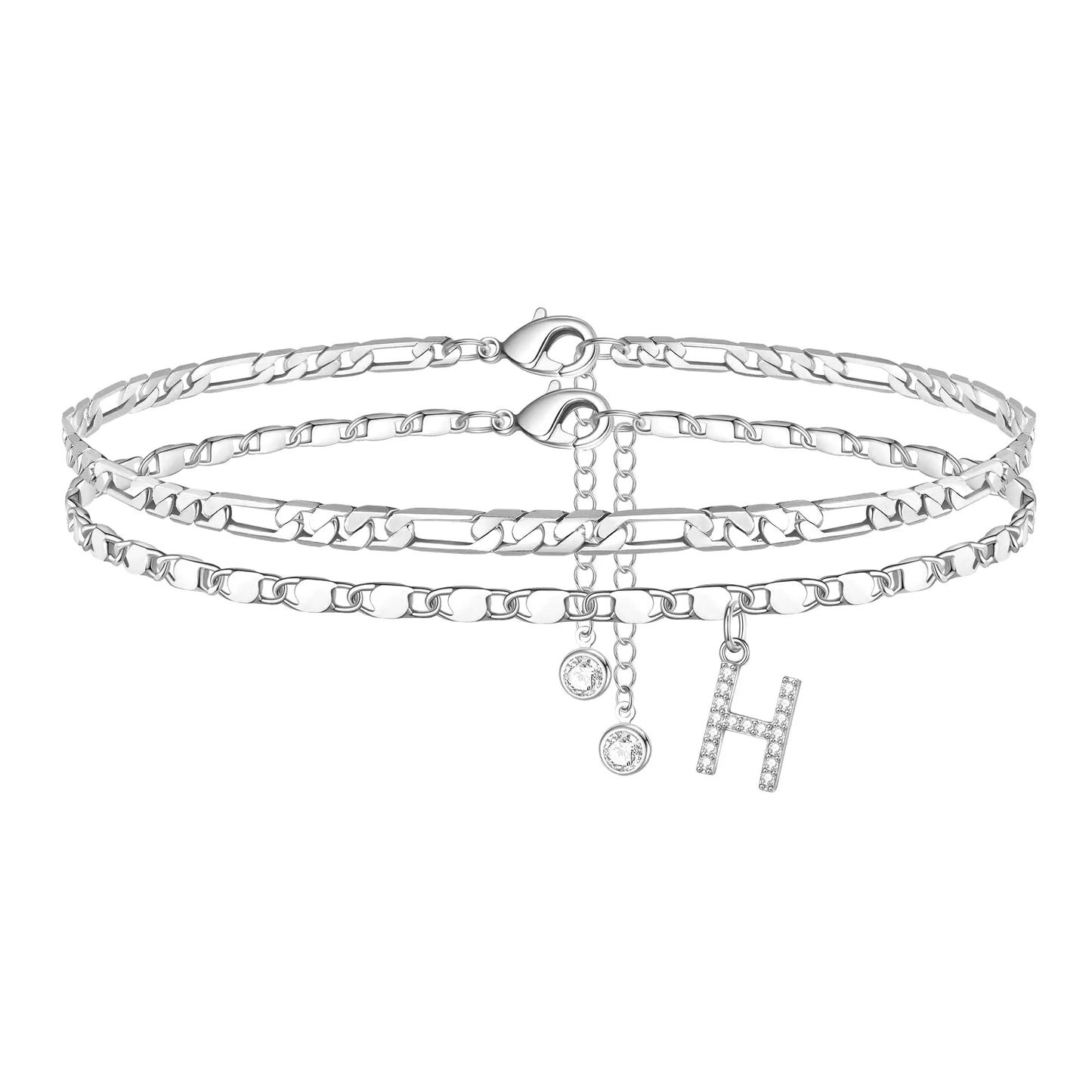 Waterproof & Tarnish-Free Classic Initial Anklet