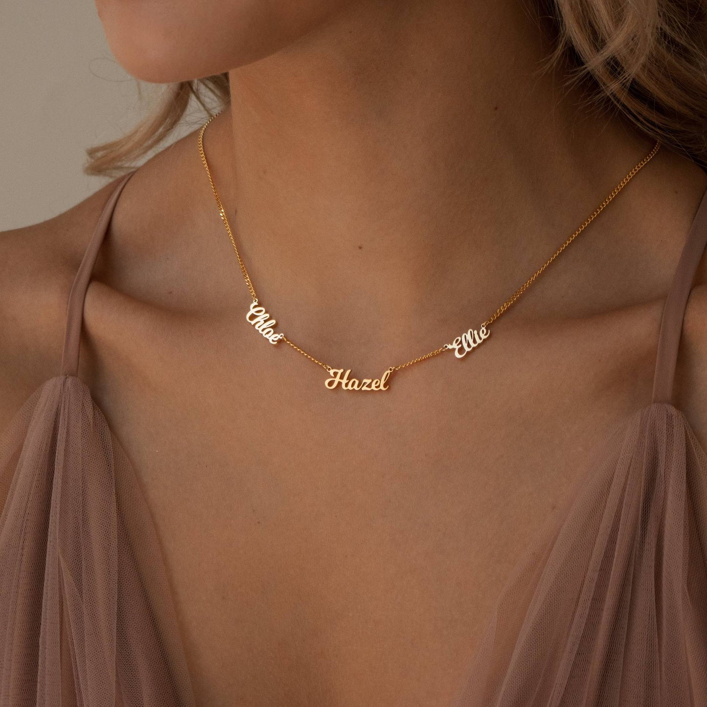 Personalized Name Necklace with 1-6 Names ¨C 20 Fonts Available