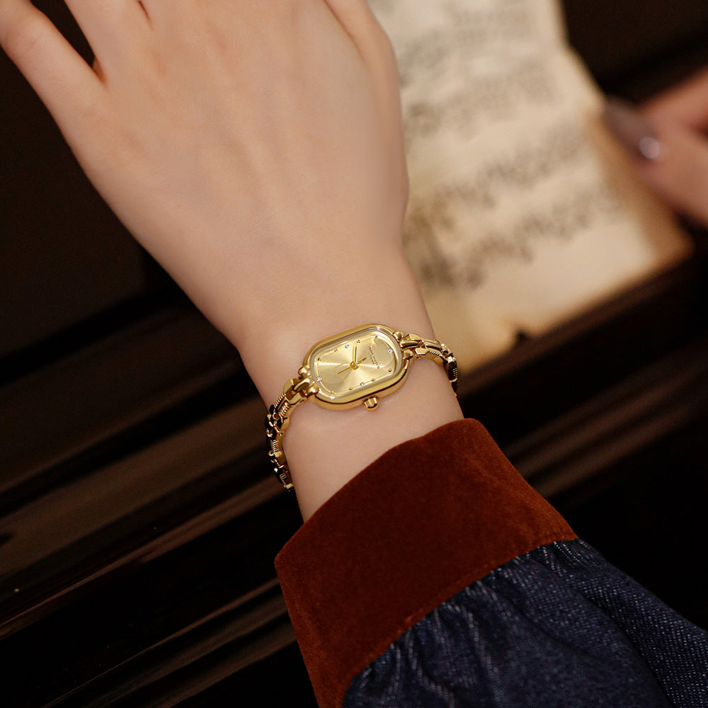 Vintage Oval Bracelet Watch