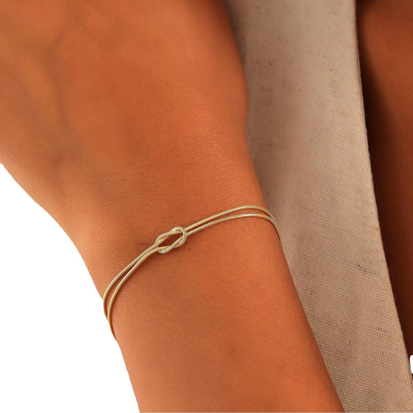 Minimalist Knot Together Bracelet