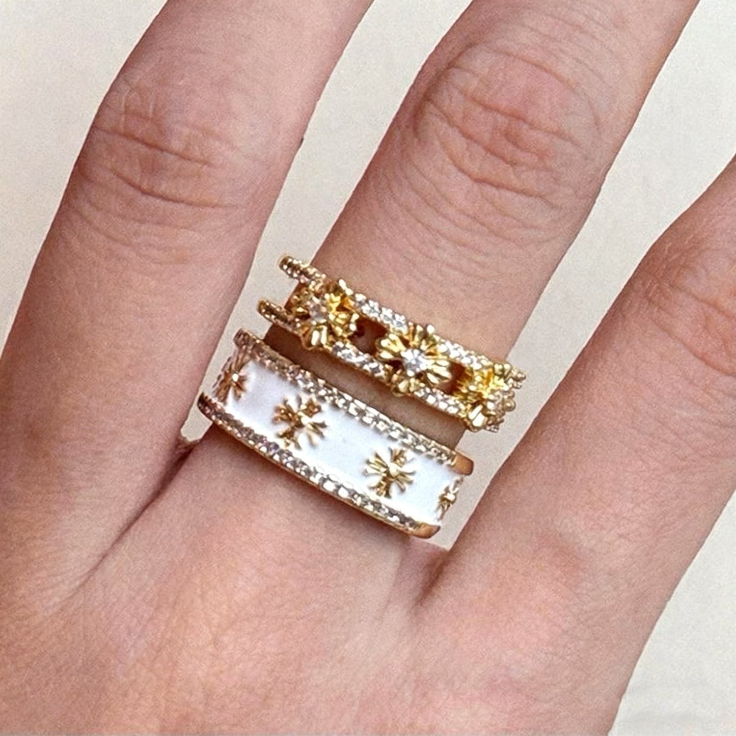 2-Piece Cross Stackable Rings