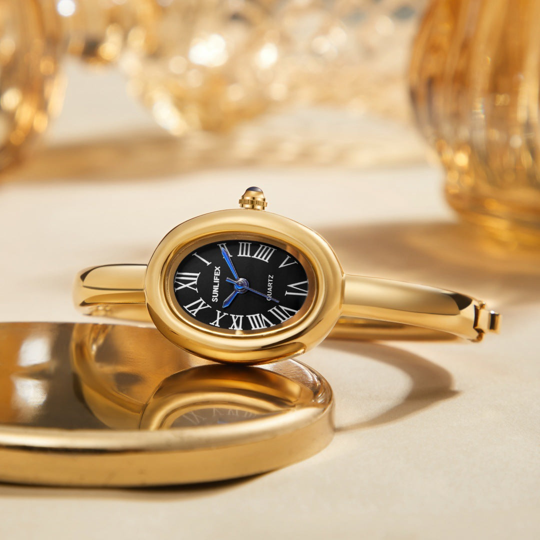 Elegant Oval Shaped Vintage Watch
