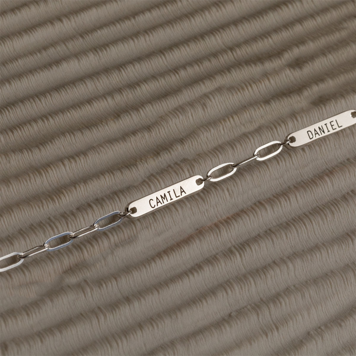 Personalized Minimalist Paperclip Name Bracelet