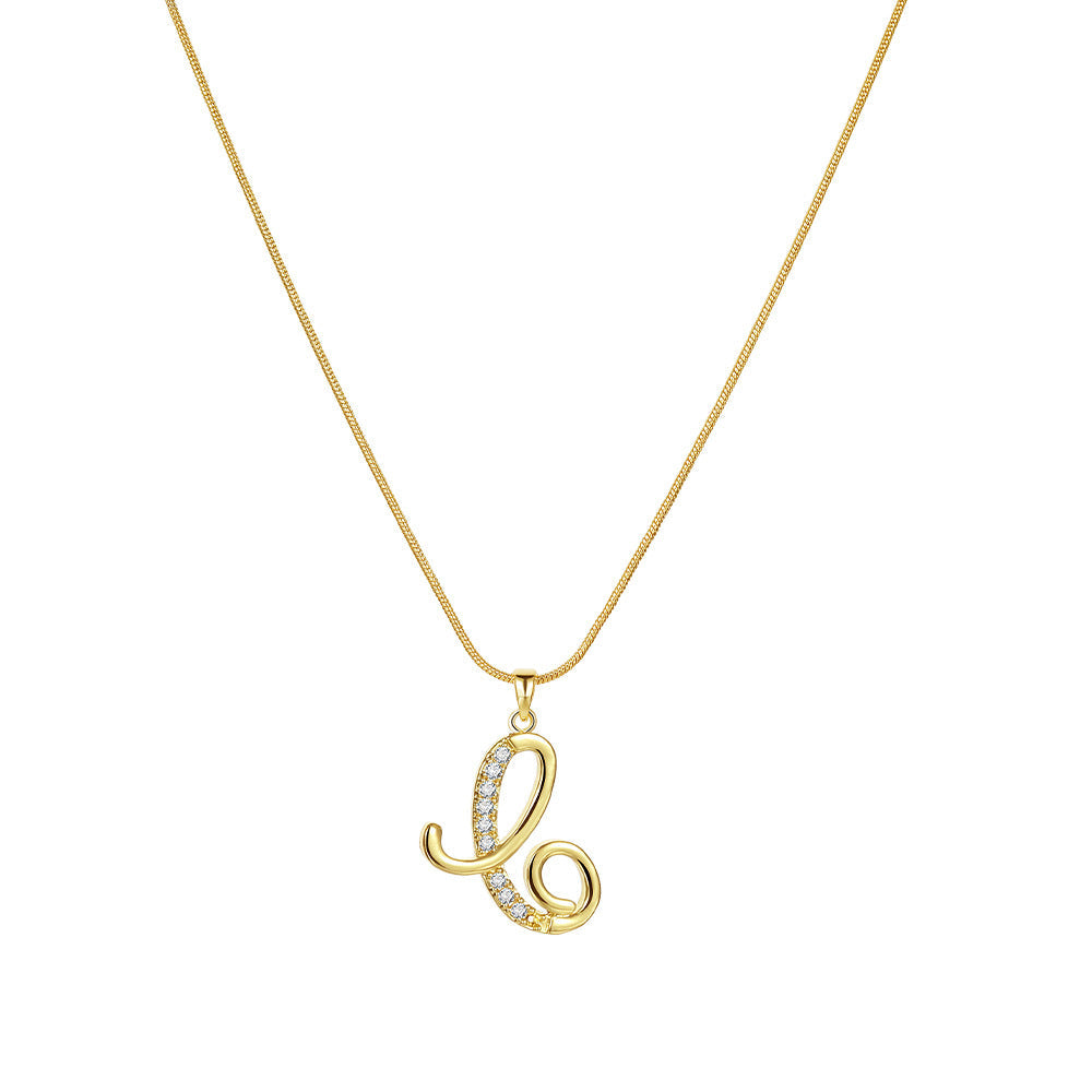 Gold Initial Necklace ¨C A-Z Letters