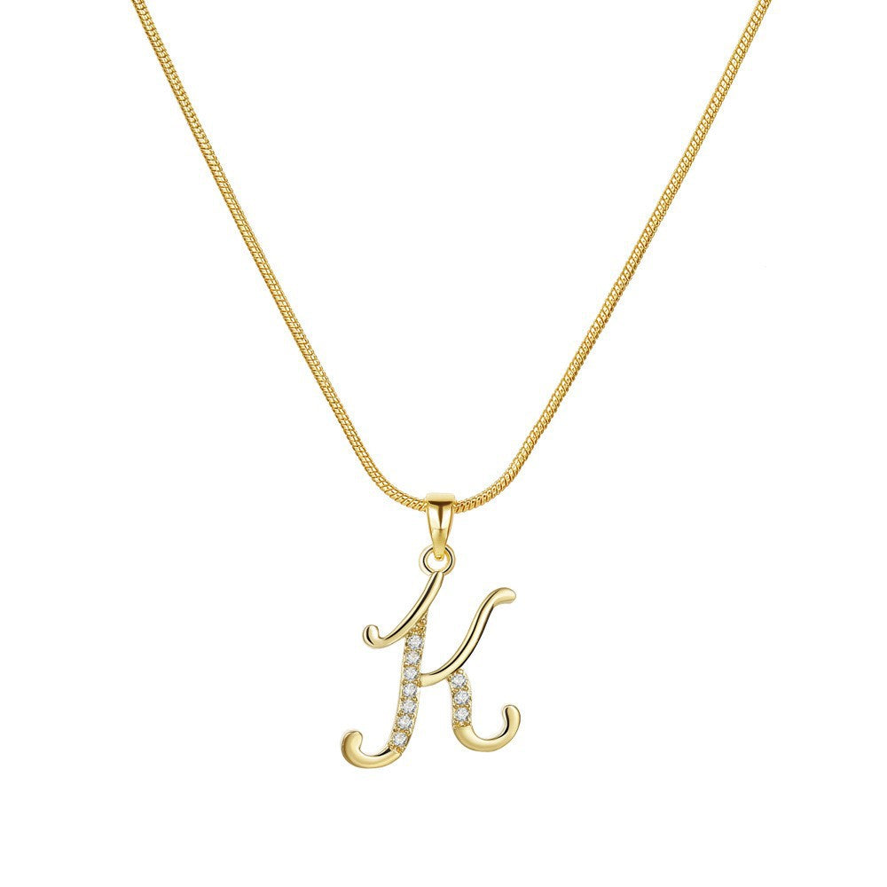 Gold Initial Necklace ¨C A-Z Letters