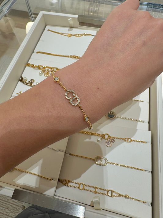 CHRISTIAN DIOR Claire D Lune Bracelet Gold-Finish Metal(Gold)