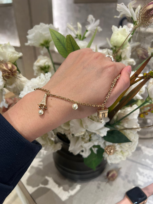 CHRISTIAN DIOR Plan De Paris Bracelet Gold-Finish Metal(Gold)