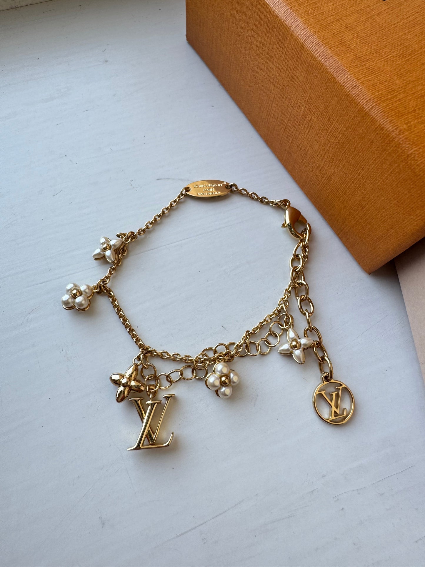 LOUIS VUITTON M0940A LV Floragram Bracelet Metal(Gold)