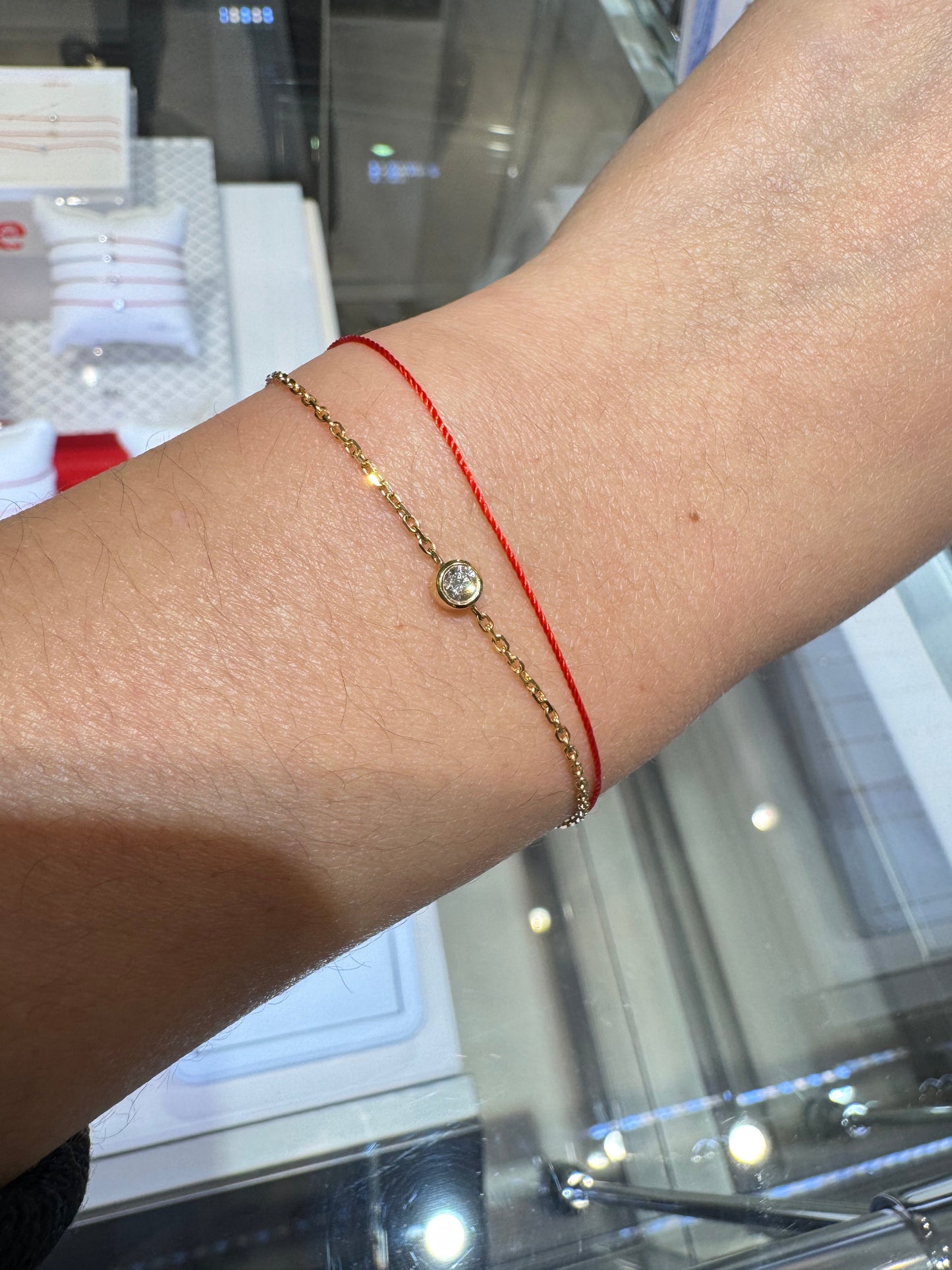 REDLINE Rose Gold and Diamond Pure Duo Bracelet(3 Colors)