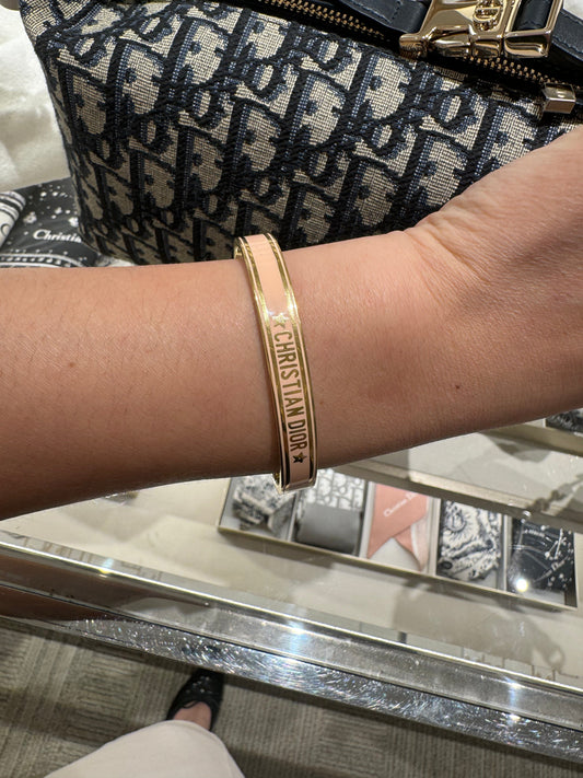 CHRISTIAN DIOR Dior Code Bangle Gold-Finish Metal(Orange)