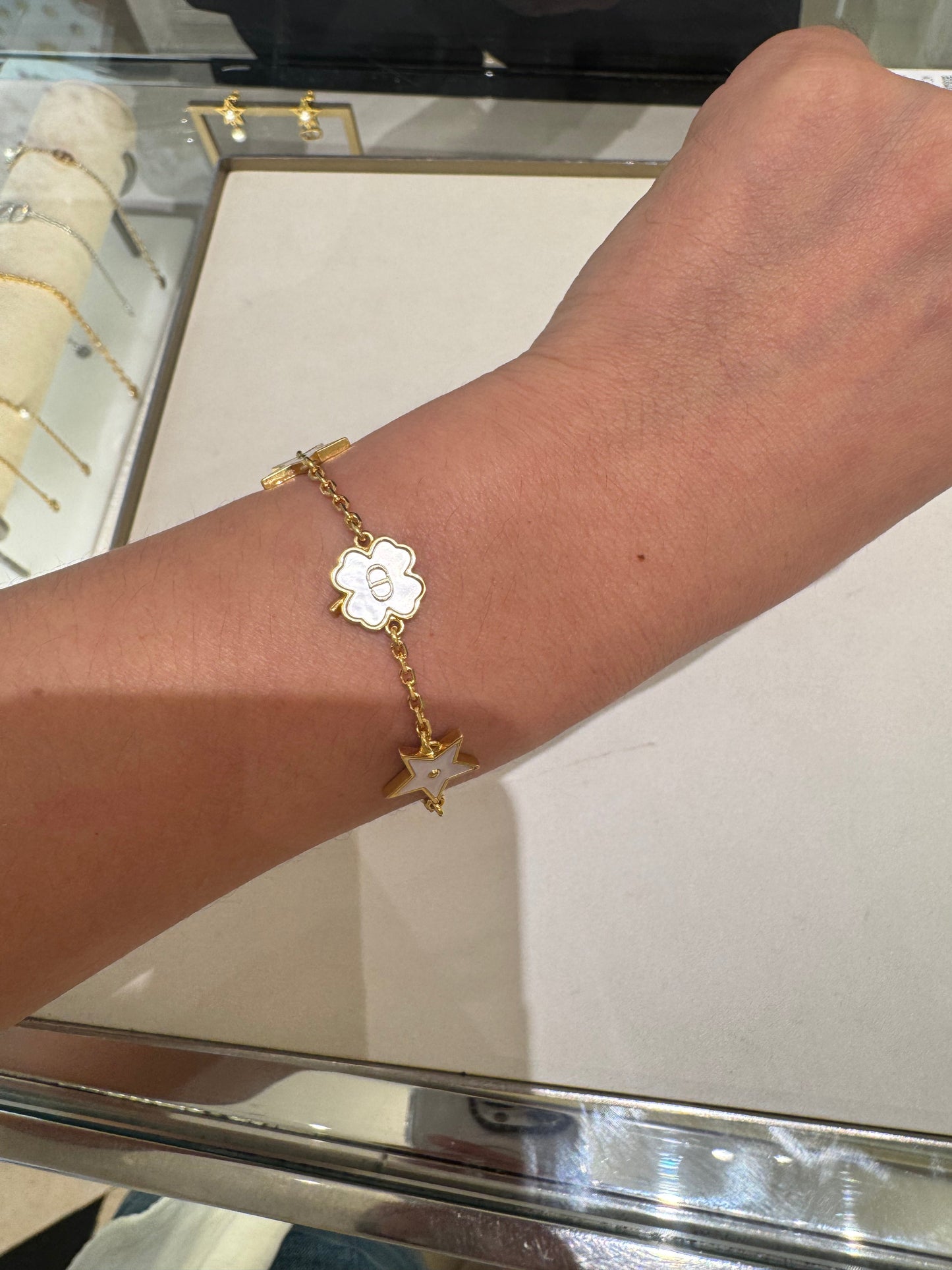 CHRISTIAN DIOR Dior Destiny Bracelet Gold-Finish Metal(Gold)