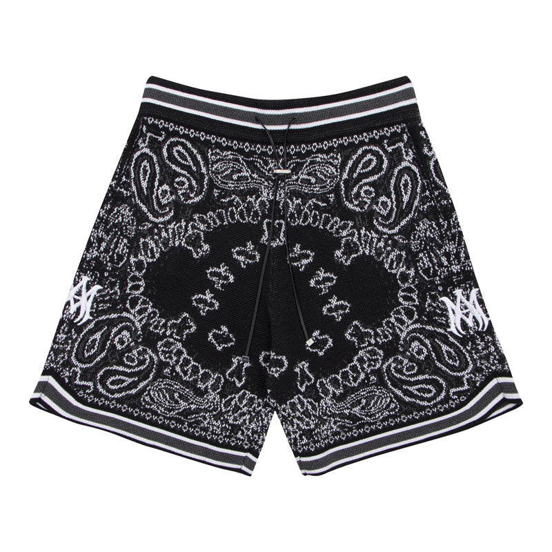 AMRI Bandana Print B-Ball Drawstring Shorts